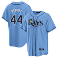 T.Bay Rays #44 Ryan Pepiot Player Light Blue Home Limited Stitched Jerseys