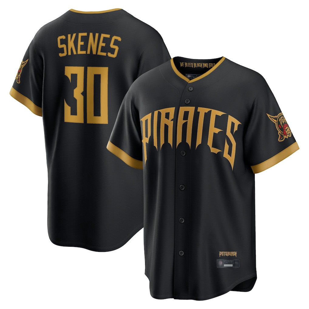 P.Pirates #30 Paul Skenes Player Black 2026 City Connect Home Game Stitched Jerseys