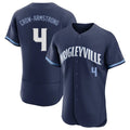C.Cubs #4 Pete Crow-Armstrong Player Navy City Connect Limited Elite Home Gdoa Stitched Jerseys