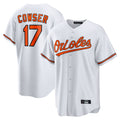 B.Orioles #17 Colton Cowser Player White Home Game Gdoa Stitched Jerseys