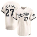 M.Twins #27 Ryan Jeffers Player Cream Home Limited Gdoa Stitched Jerseys