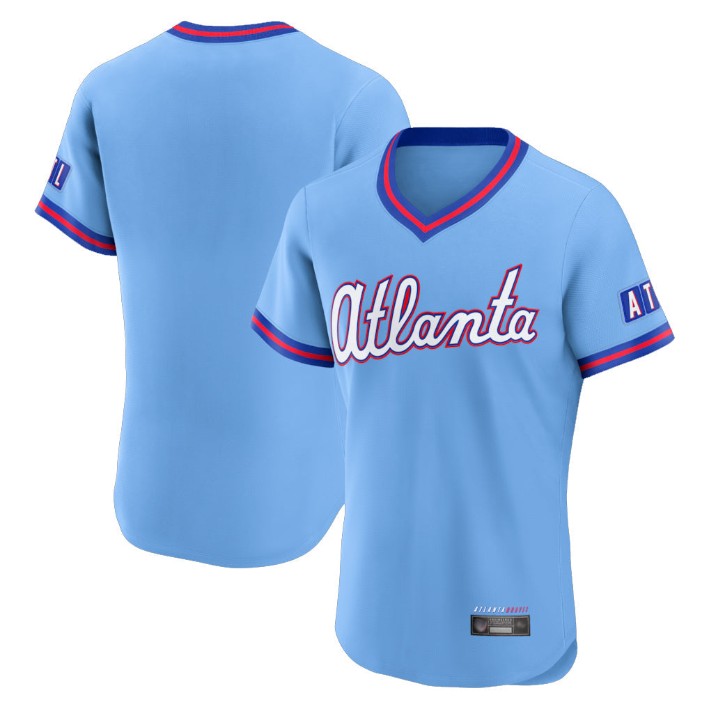 A.Braves ## Braves Blank Player Powder Blue 2026 City Connect T-shirt Limited Elite Home Game Gdoa Stitched Jerseys