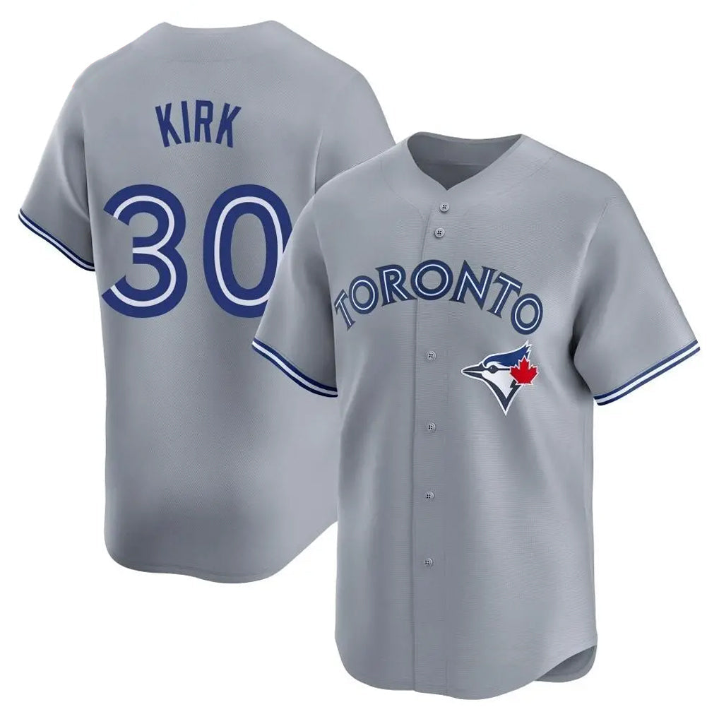 T.Blue Jays #30 Alejandro Kirk Player Gray Home Limited Gdoa Stitched Jerseys