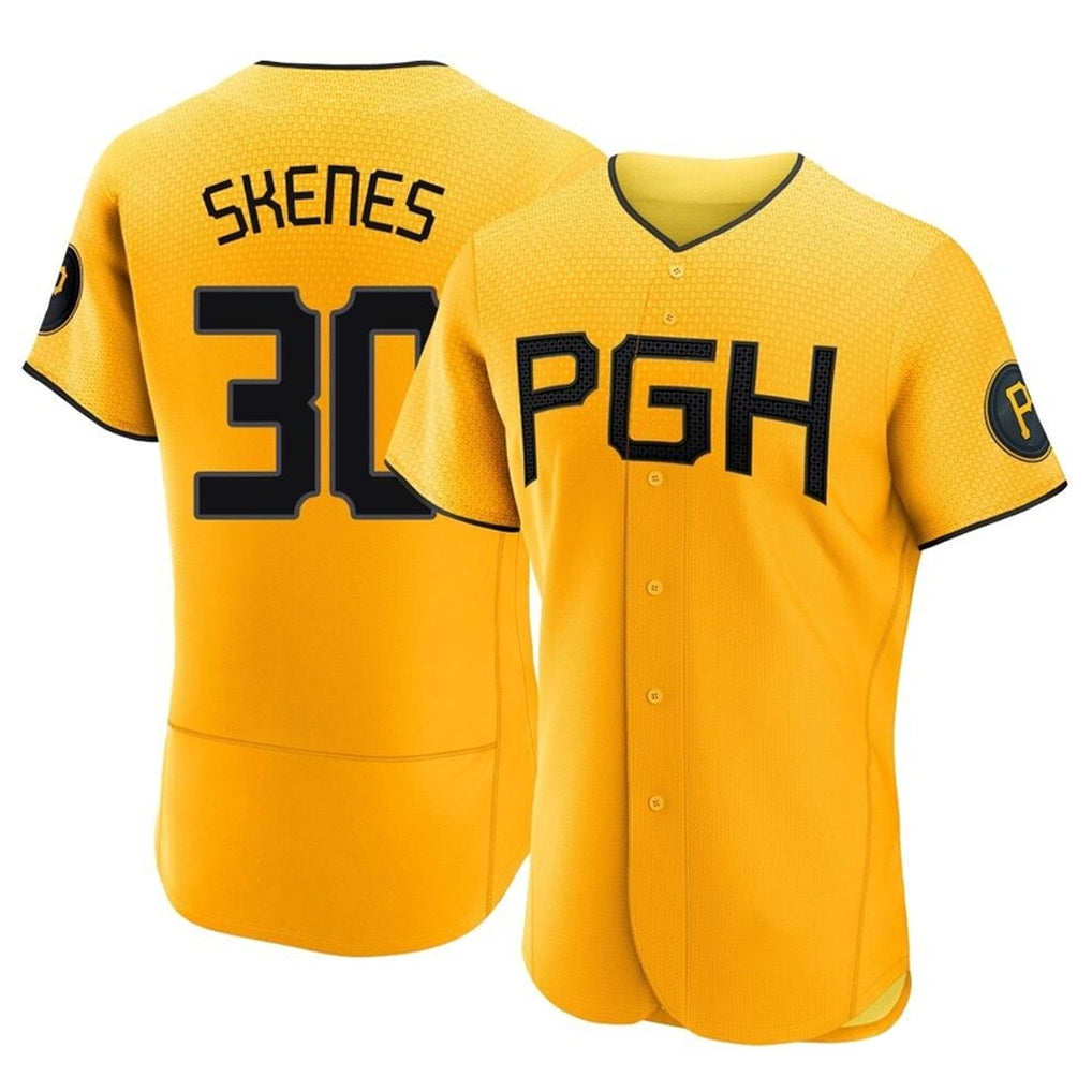 P.Pirates #30 Paul Skenes Player Gold City Connect Home Limited Elite Stitched Jerseys