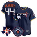 H.Astros #44 Yordan Alvarez Player Navy City Connect Texas Patch Vapor Premier Limited Home Gdoa Stitched Jerseys
