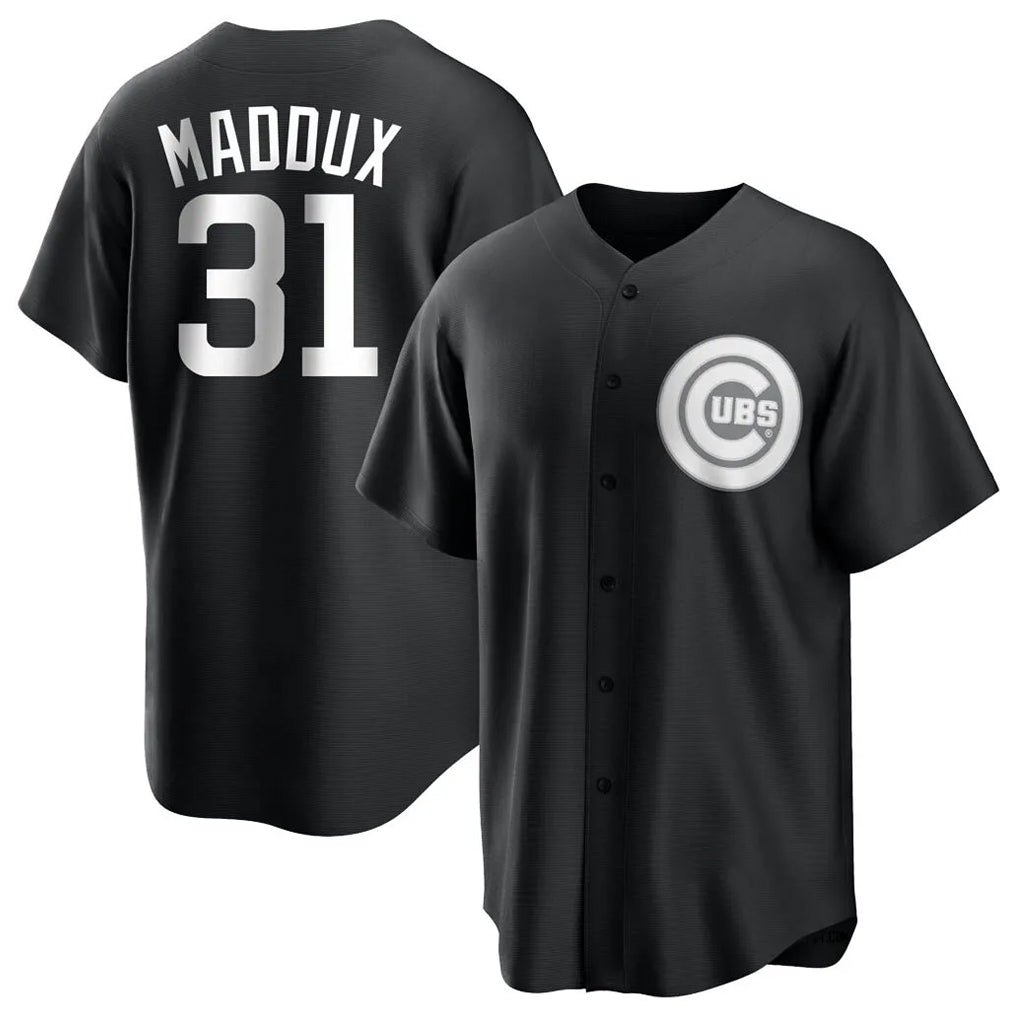 C.Cubs #31 Greg Maddux Player Black Game Gdoa Stitched Jerseys
