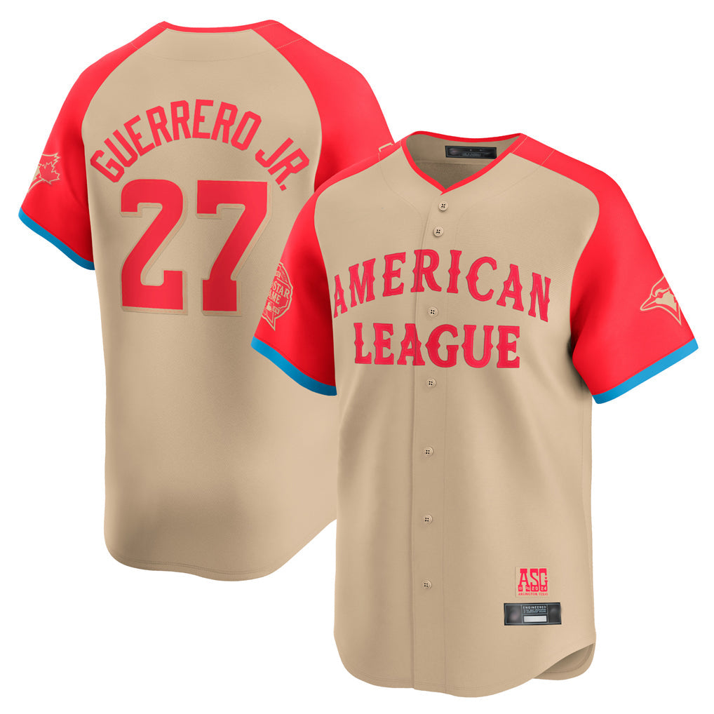 T.Blue Jays #27 Vladimir Guerrero Jr. Player Cream American League All-Star Game Limited Player Gdoa Stitched Jerseys