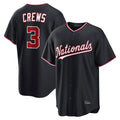 W.Nationals #3 Dylan Crews Player Navy Game Gdoa Gdoa Stitched Jerseys