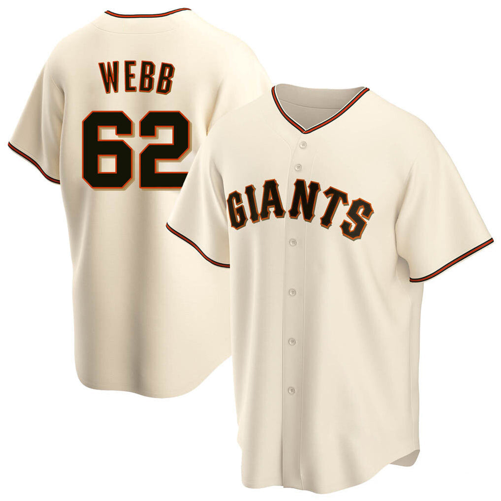 SF.Giants #62 Logan Webb Player Cream Home Game Stitched Jerseys
