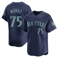 S.Mariners #75 Andres Munoz Player Navy Home Limited Stitched Jerseys