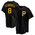P.Pirates #8 Willie Stargell Player Black Alternate 2025 Home Game Stitched Jerseys