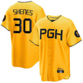 P.Pirates #30 Paul Skenes Player Gold City Connect Home Limited Stitched Jerseys