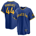S.Mariners #44 Julio Rodriguez Player Royal City Connect Home Game Gdoa Stitched Jerseys