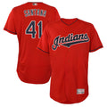 A.Diamondbacks #41 Carlos Santana Player Red game time Stitched Jersey