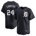 D.Tigers #24 Miguel Cabrera Player Navy Home Limited Game Gdoa Stitched Jerseys