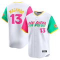 S.Diego Padres #13 Manny Machado Player White City Connect Home Limited Gdoa Stitched Jerseys