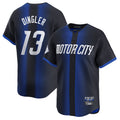 D.Tigers #13 Dillon Dingler Player Navy City Connect Home Limited Gdoa Stitched Jerseys