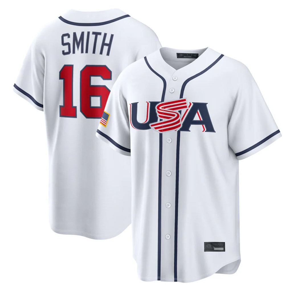 LA.Dodgers #16 Will Smith Player White USA 2026 World Classic Limited Home Gdoa Stitched Jerseys