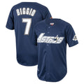 H.Astros #7 Craig Biggio Player Navy Mitchell & Ness Cooperstown Collection 1994 Limited Gdoa Stitched Jerseys