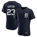 D.Tigers #23 Kirk Gibson Player Navy Limited Elite Home Gdoa Stitched Jerseys