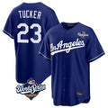 LA.Dodgers #23 Kyle Tucker Player Royal World Series Game Gdoa Stitched Jerseys