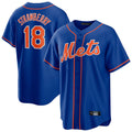 NY.Mets #18 Darryl Strawberry Player Royal Home Game Gdoa Stitched Jerseys