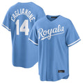 KC.Royals #14 Jac Caglianone Player Light Blue Home Game Gdoa Stitched Jerseys