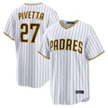 S.Diego Padres #27 Nick Pivetta Player White Home Limited Gdoa Stitched Jerseys