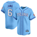 T.Rangers #6 Josh Jung Player Light Blue 2026 City Connect Limited Stitched Jerseys