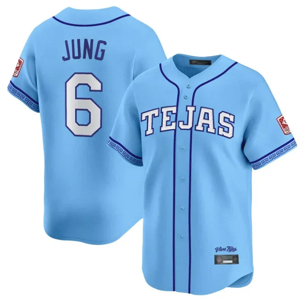 T.Rangers #6 Josh Jung Player Light Blue 2026 City Connect Limited Stitched Jerseys