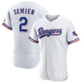 T.Rangers #2 Marcus Semien Player Gold Collection Limited White Elite Stitched Jerseys