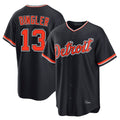 D.Tigers #13 Dillon Dingler Player Navy Home Game Gdoa Stitched Jerseys