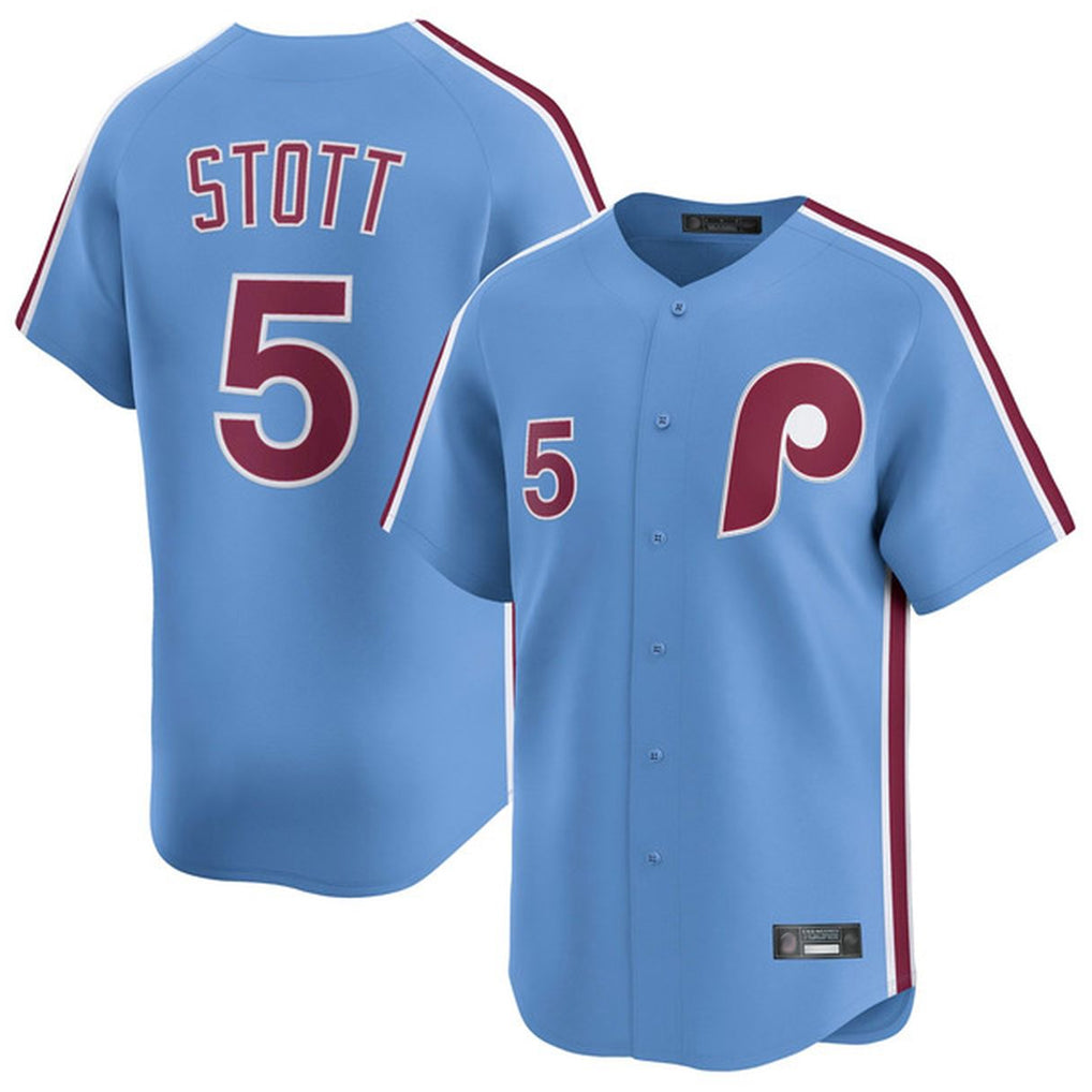 P.Phillies #5 Bryson Stott Player Light Blue Home Limited Stitched Jerseys