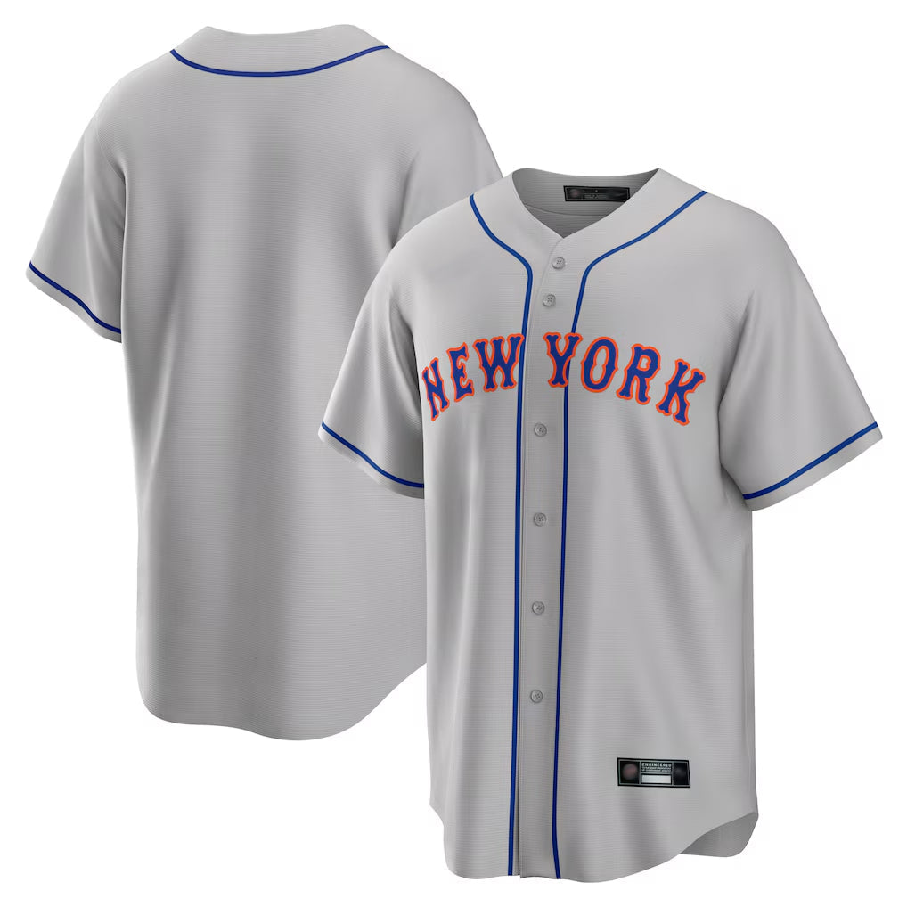 NY.Mets ## Mets Blank Player Gray Road Home Game Stitched Jerseys