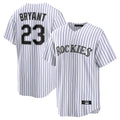 C.Rockies #23 Kris Bryant Player White Game Home Gdoa Stitched Jerseys