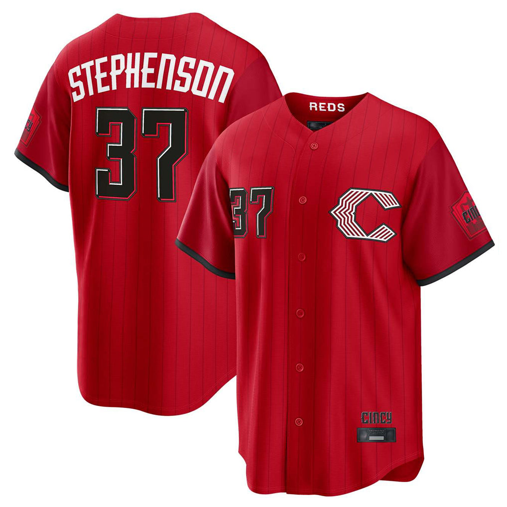 C.Reds #37 Tyler Stephenson Player Red 2026 City Connect Home Game Gdoa Stitched Jerseys
