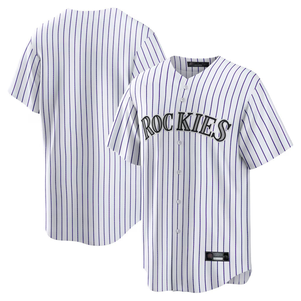 C.Rockies ## Rockies Blank Player White Game Home Gdoa Stitched Jerseys