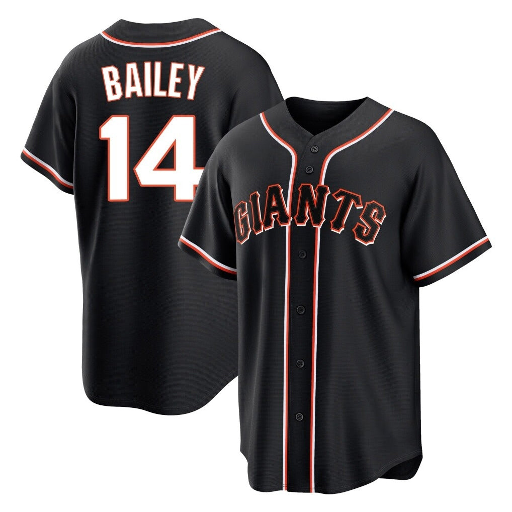 SF.Giants #14 Patrick Bailey Player Black Fashion Out Home Limited Stitched Jerseys