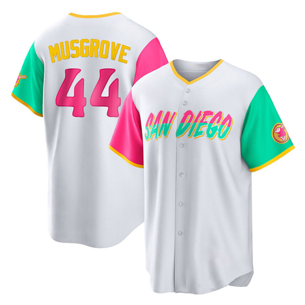 S.Diego Padres #44 Joe Musgrove Player White City Connect Home Game Stitched Jerseys