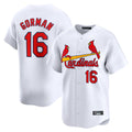 St. Louis Cardinals #16 Nolan Gorman Player White Home Limited Stitched Jerseys