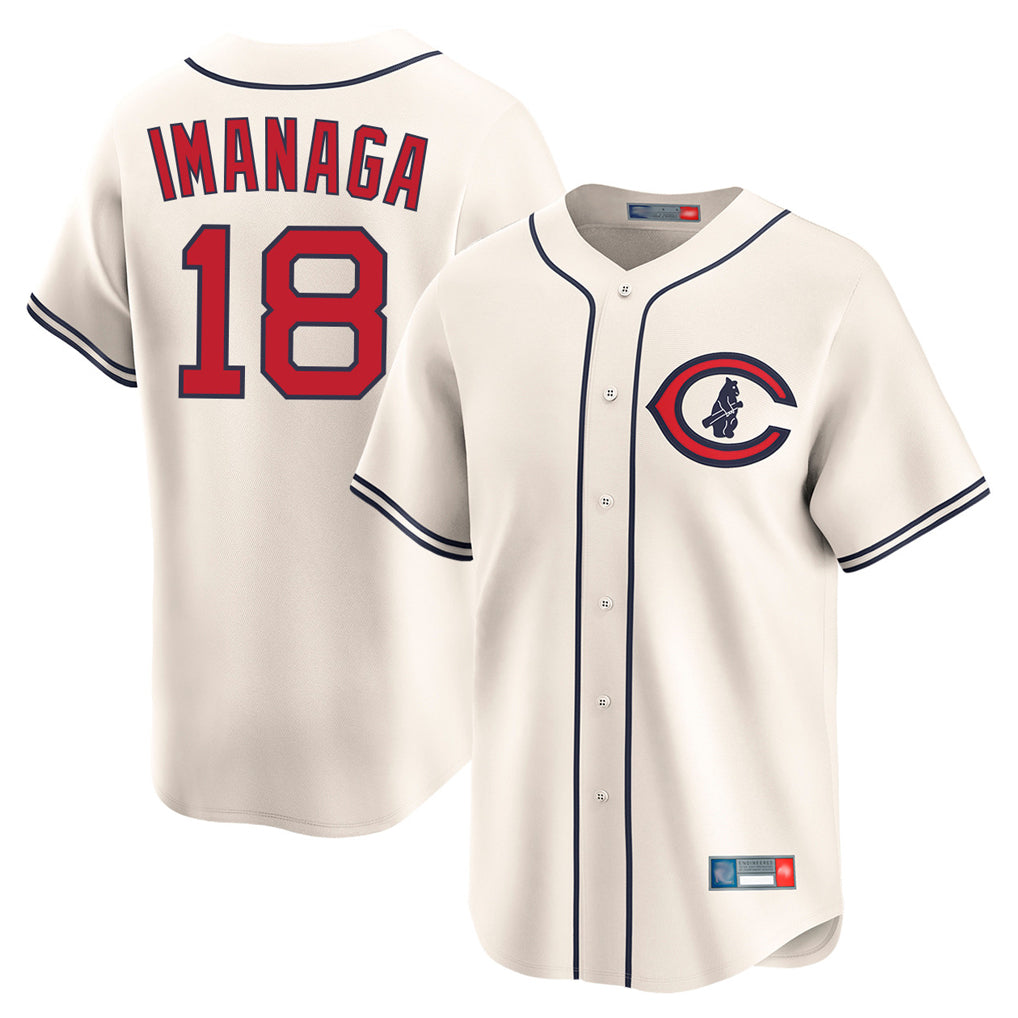 C.Cubs #18 Shota Imanaga Player Cream Field of Dreams Limited Home Game Gdoa Stitched Jerseys