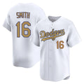 LA.Dodgers #16 Will Smith Player Gold Collection Limited Home Gdoa Stitched Jerseys