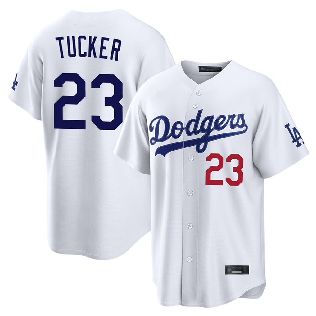 LA.Dodgers #23 Kyle Tucker Player White Home Game Gdoa Stitched Jerseys