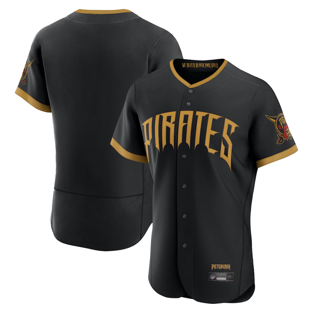 P.Pirates ## Pirates Blank Player Black 2026 City Connect Home Limited Elite Stitched Jerseys