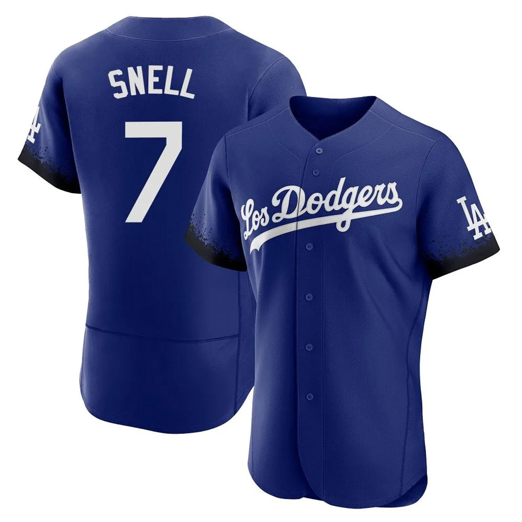 LA.Dodgers #7 Blake Snell Player Royal City Connect Elite Home Gdoa Stitched Jerseys