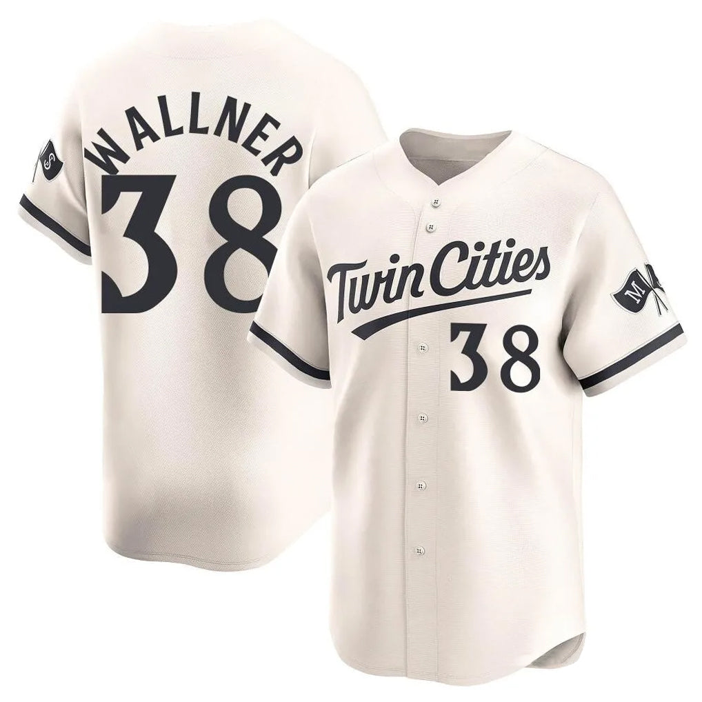 M.Twins #38 Matt Wallner Player Cream Home Limited Gdoa Stitched Jerseys