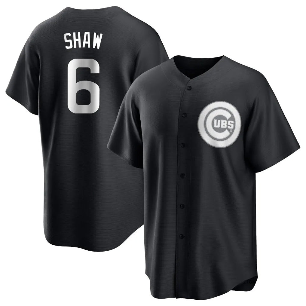 C.Cubs #6 Matt Shaw Player Black Game Gdoa Stitched Jerseys
