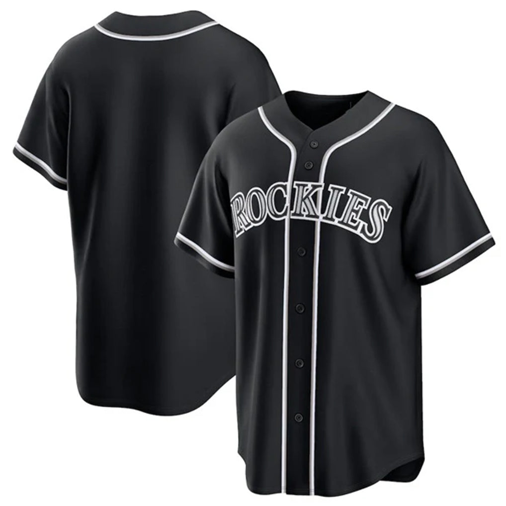 C.Rockies ## Rockies Blank Player Black Fashion Out Home Game Gdoa Stitched Jerseys