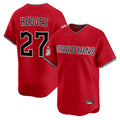 C.Guardians #27 Austin Hedges Player Red Limited Home Gdoa Stitched Jerseys