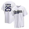 LA.Dodgers #25 Tommy Edman Player Gold White 2026 Collection Stadium Game Gdoa Stitched Jerseys